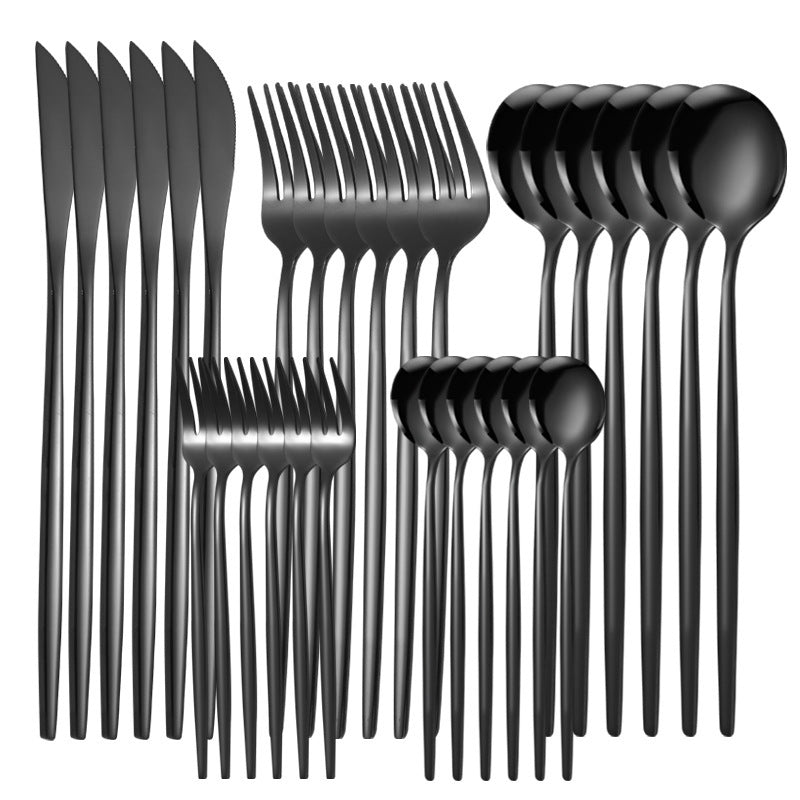 Stainless Steel Tableware Knife Fork And Spoon Western Tableware Gift Set