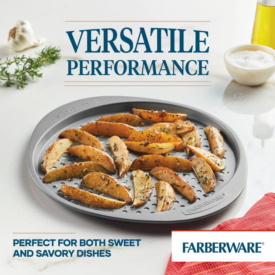 13" Pizza Crisper – Non-Stick Gray Bakeware