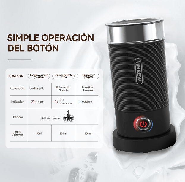 300ml Milk Heater & Frother – 450W Adjustable