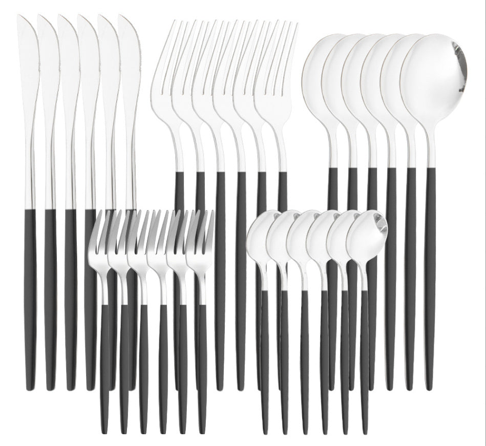 Stainless Steel Tableware Knife Fork And Spoon Western Tableware Gift Set