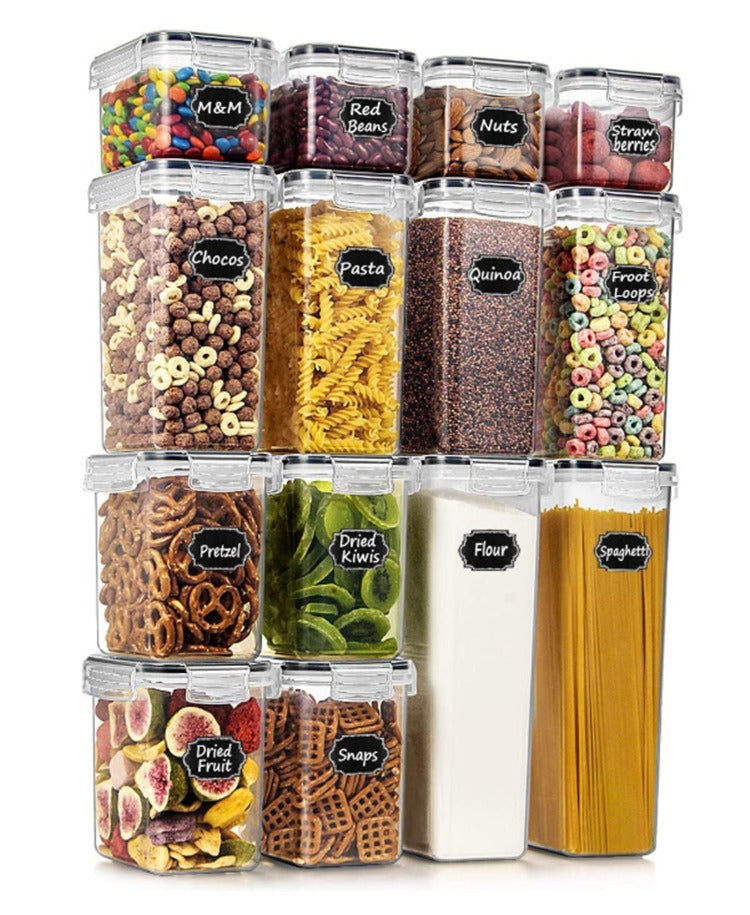 7-Pack Food Storage Containers – Airtight Cereal Keepers