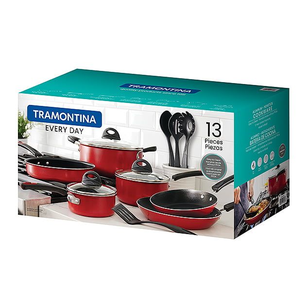13-Piece Cookware Set – Enamel Nonstick