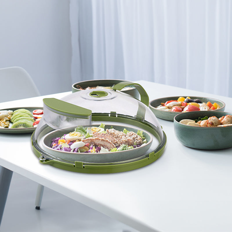 10-Inch Microwave Food Cover – Clear with Steamer & Handle