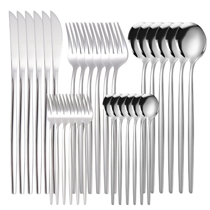 Stainless Steel Tableware Knife Fork And Spoon Western Tableware Gift Set