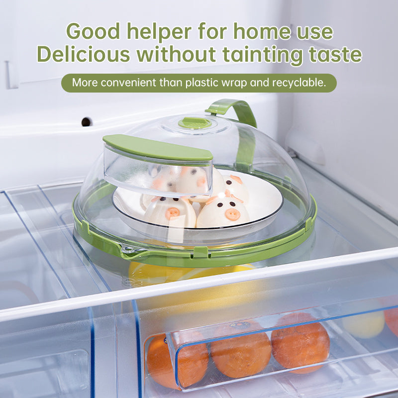 10-Inch Microwave Food Cover – Clear with Steamer & Handle