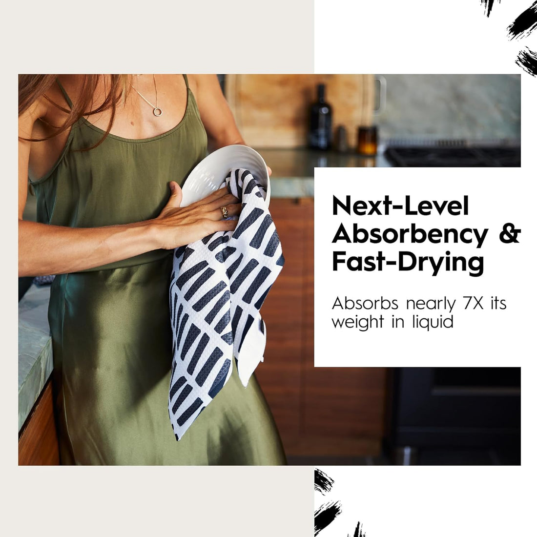 Farm Harvesting Days Geometry Tea Towel