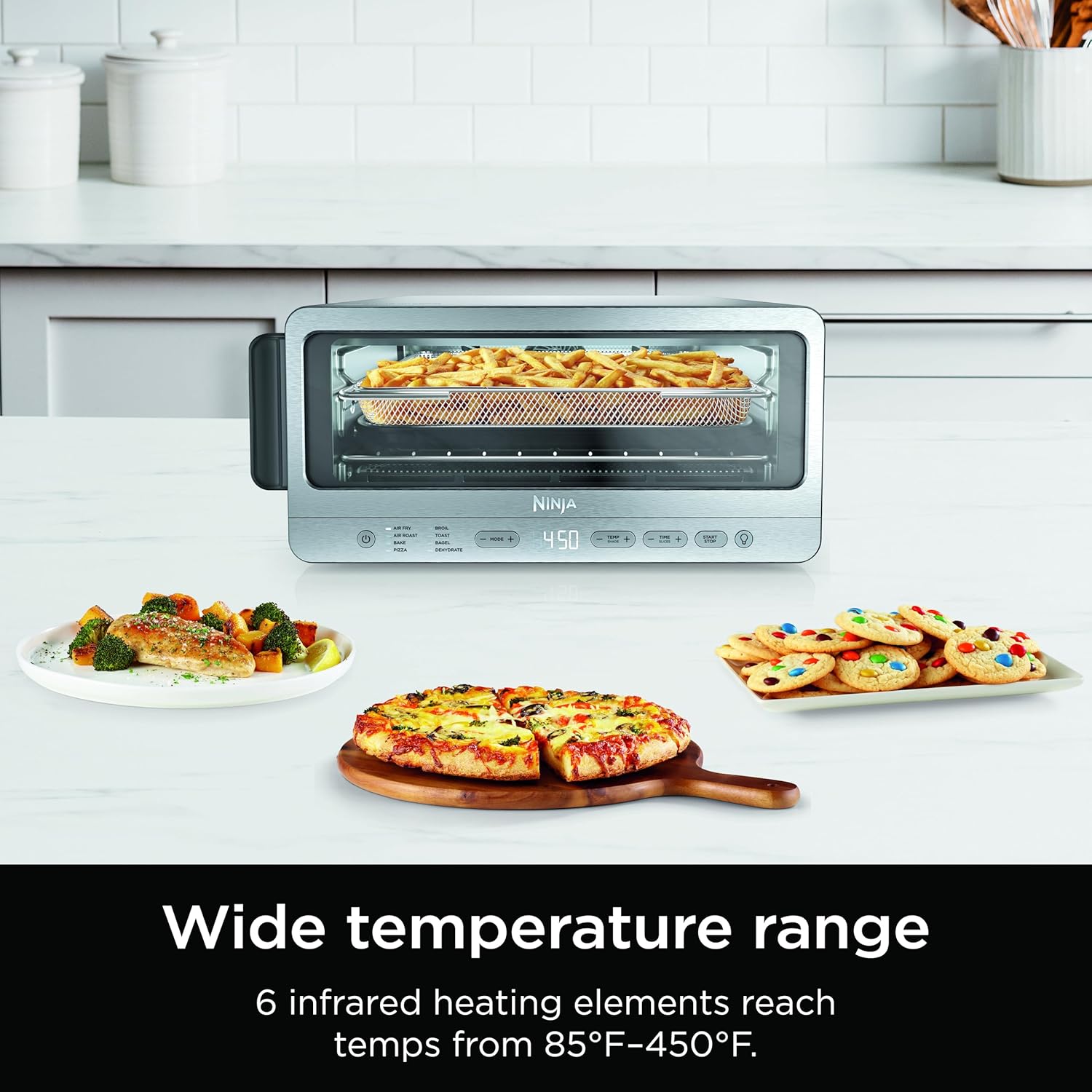 Ninja Flip Toaster Oven & Air Fryer – 8-in-1, Large Capacity