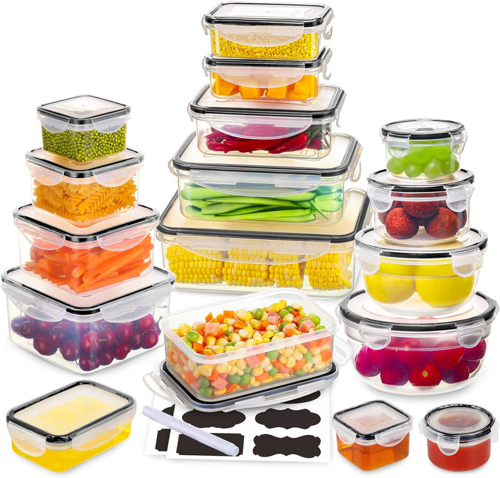 34-Piece Food Storage Set – Airtight BPA-Free Containers