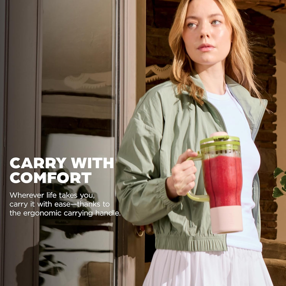 Smoothie Blender & Travel Tumbler – 26oz, Leakproof, 1200W