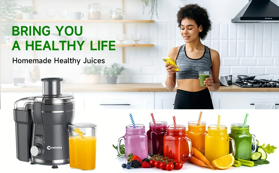 500W Juicer Machine – Wide Mouth Stainless Steel