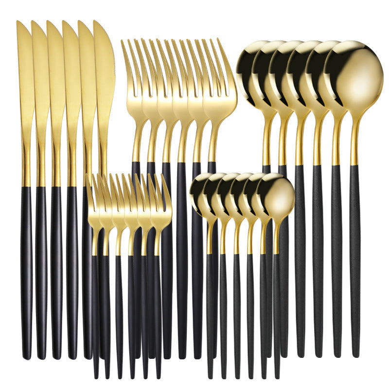 Stainless Steel Tableware Knife Fork And Spoon Western Tableware Gift Set