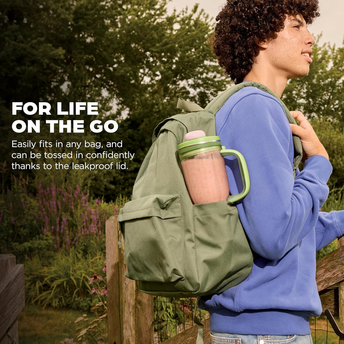 Smoothie Blender & Travel Tumbler – 26oz, Leakproof, 1200W