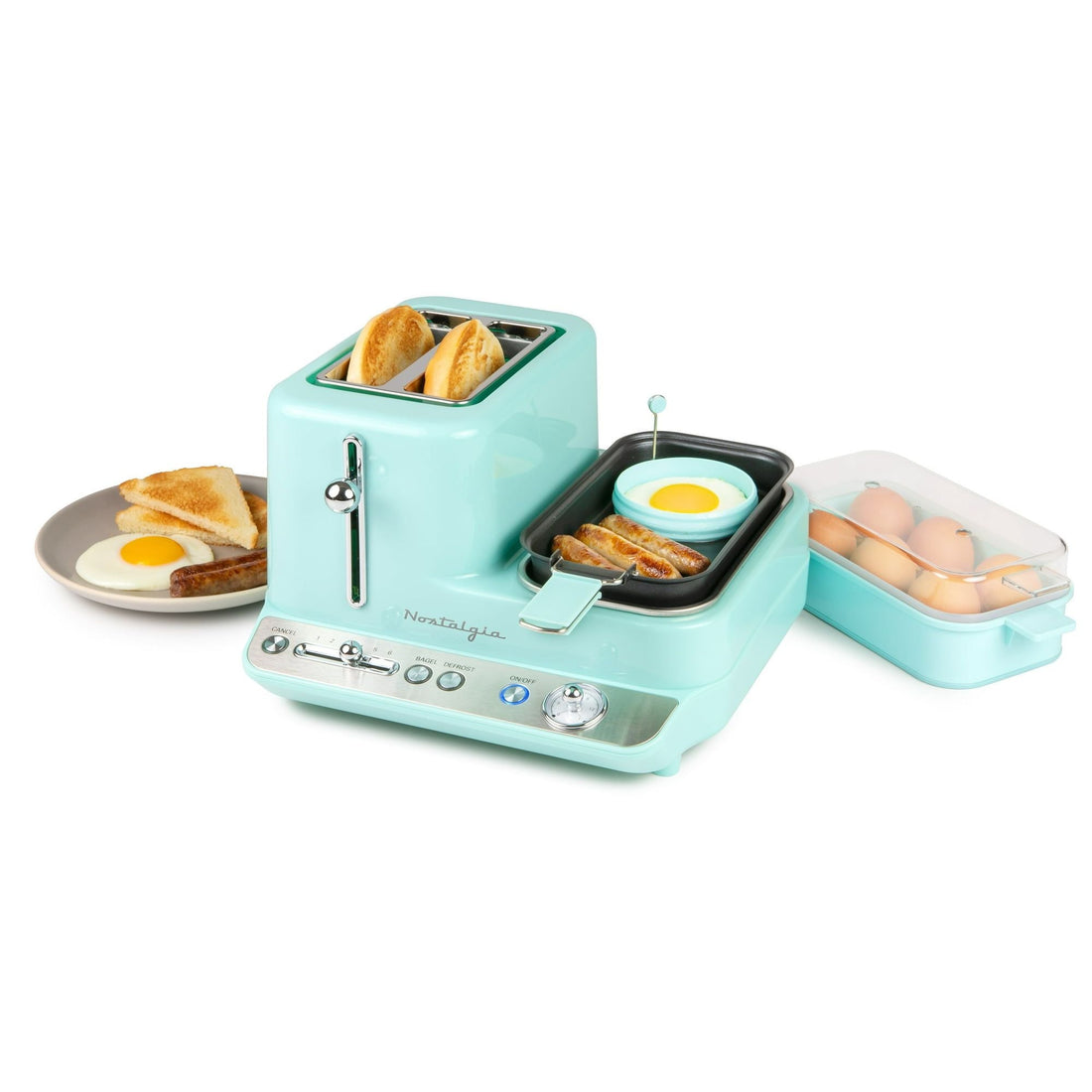 Nostalgia 3-in-1 Breakfast Station – Retro Aqua