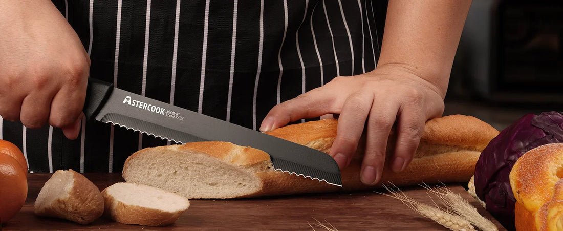 15-Piece German Stainless Steel Knife Set – Block & Built-in Sharpener