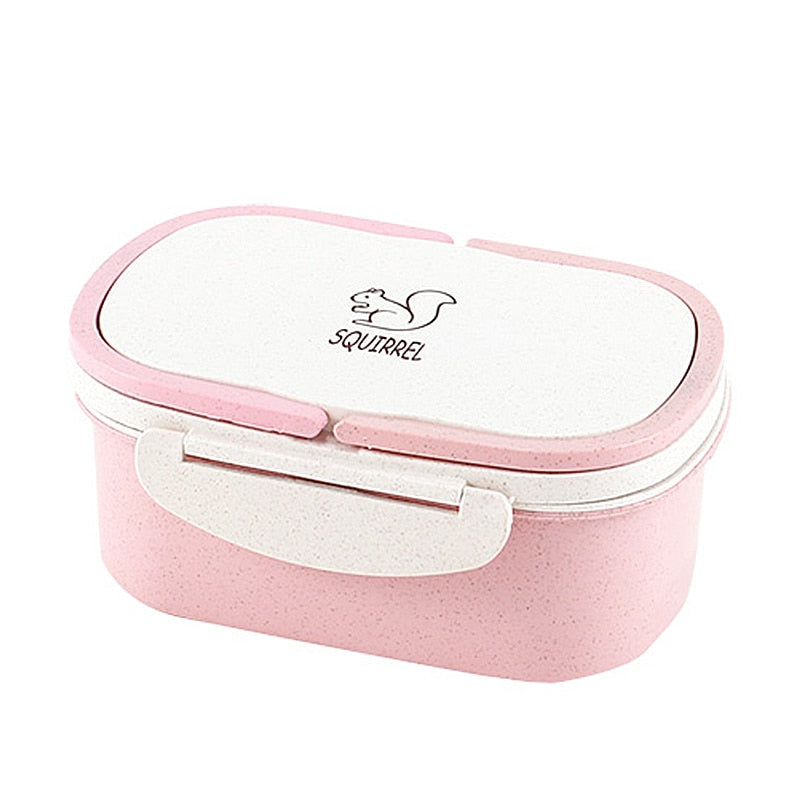 2-Layer Wheat Straw Lunch Box – Portable Bento Box