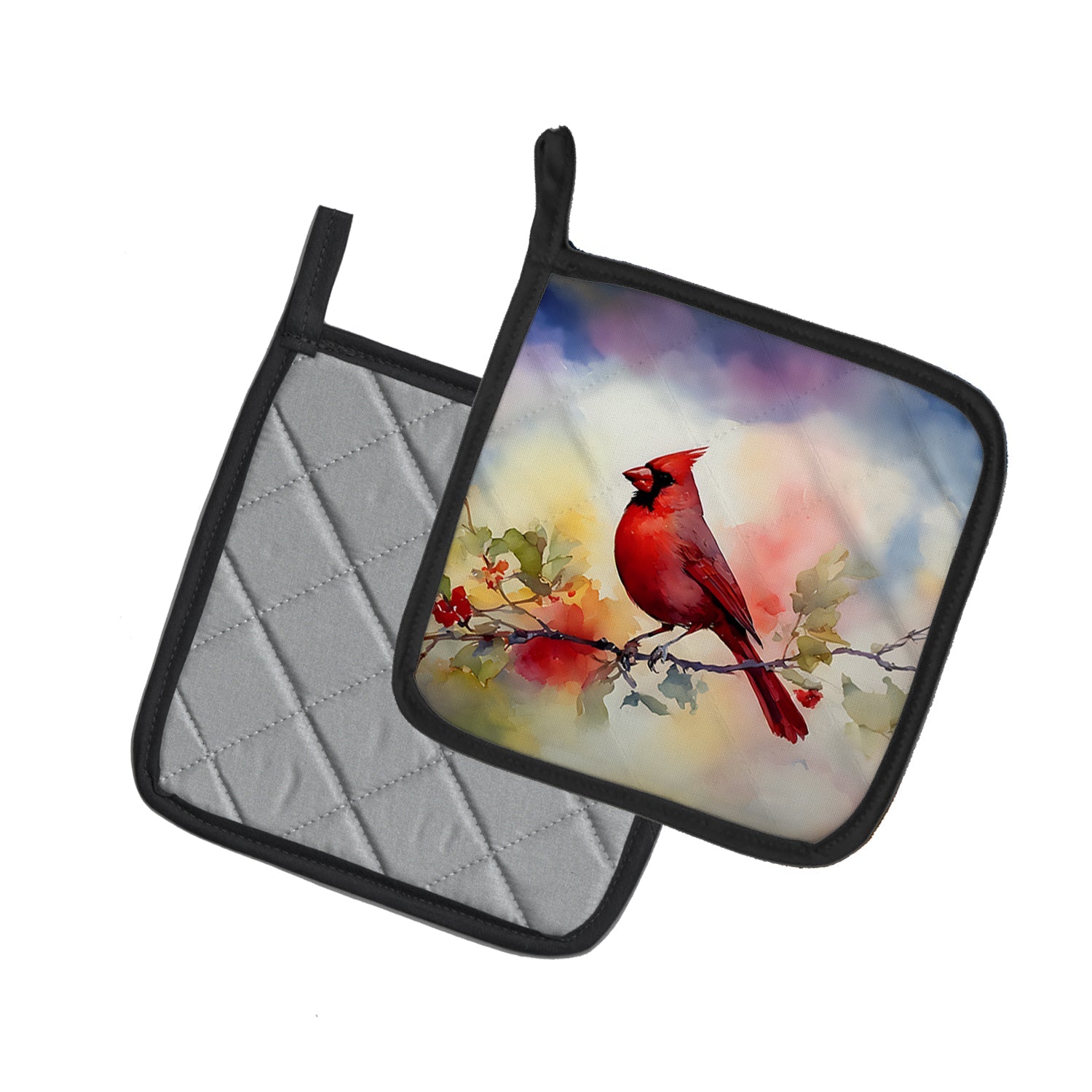 Cardinal Pot Holders - Set of 2 Decorative Kitchen Helpers