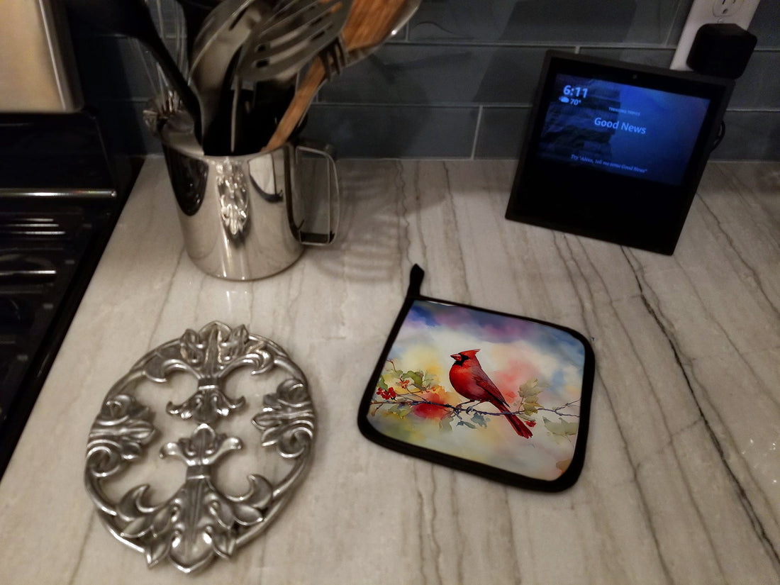 Cardinal Pot Holders - Set of 2 Decorative Kitchen Helpers