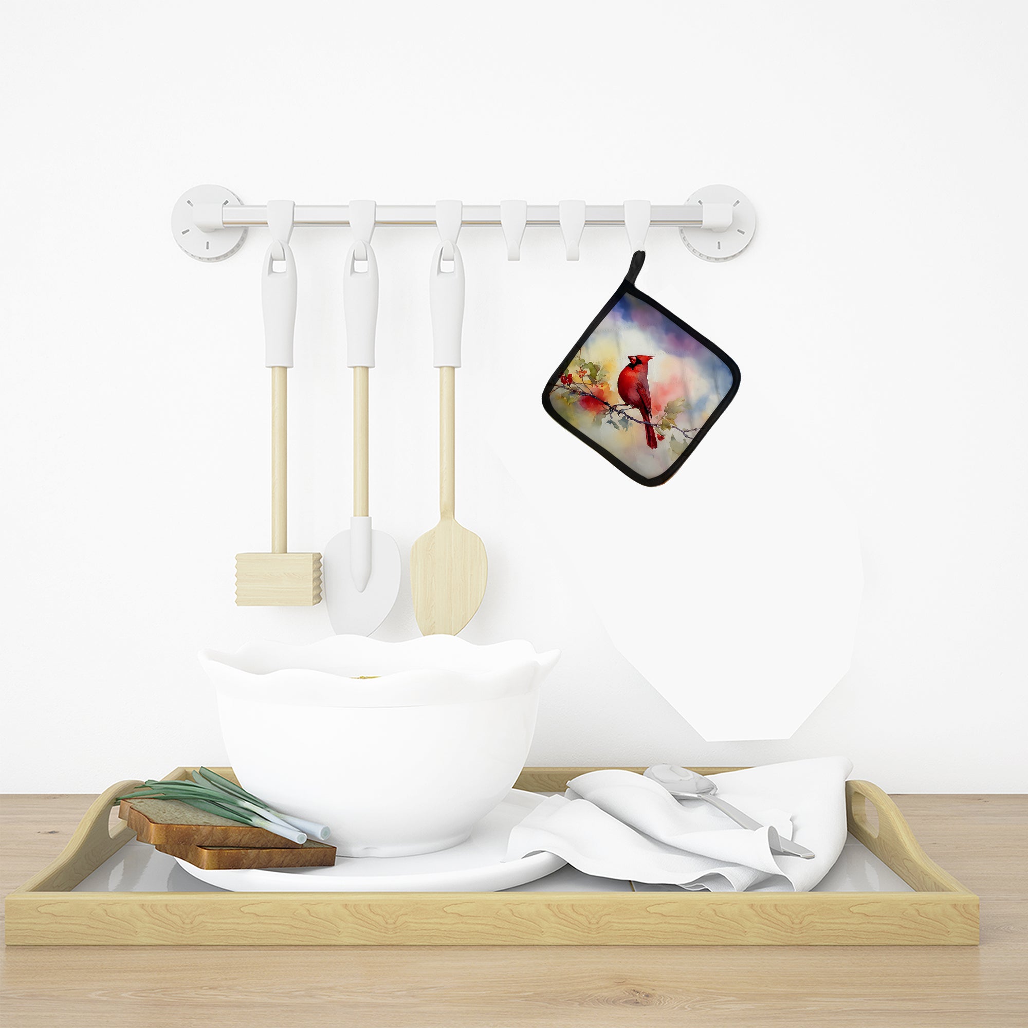 Cardinal Pot Holders - Set of 2 Decorative Kitchen Helpers