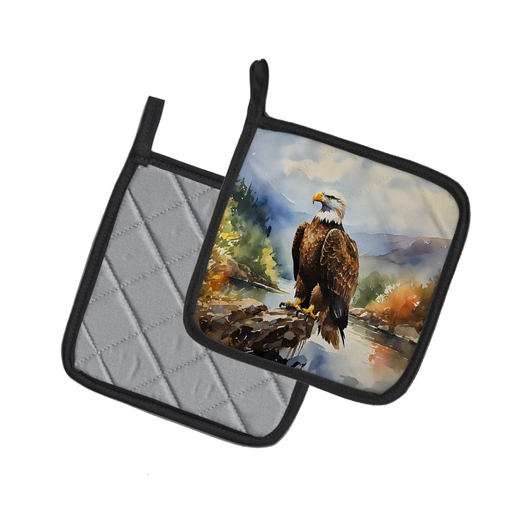 Eagle Pot Holders - Set of 2 Decorative Kitchen Helpers | Made in the USA