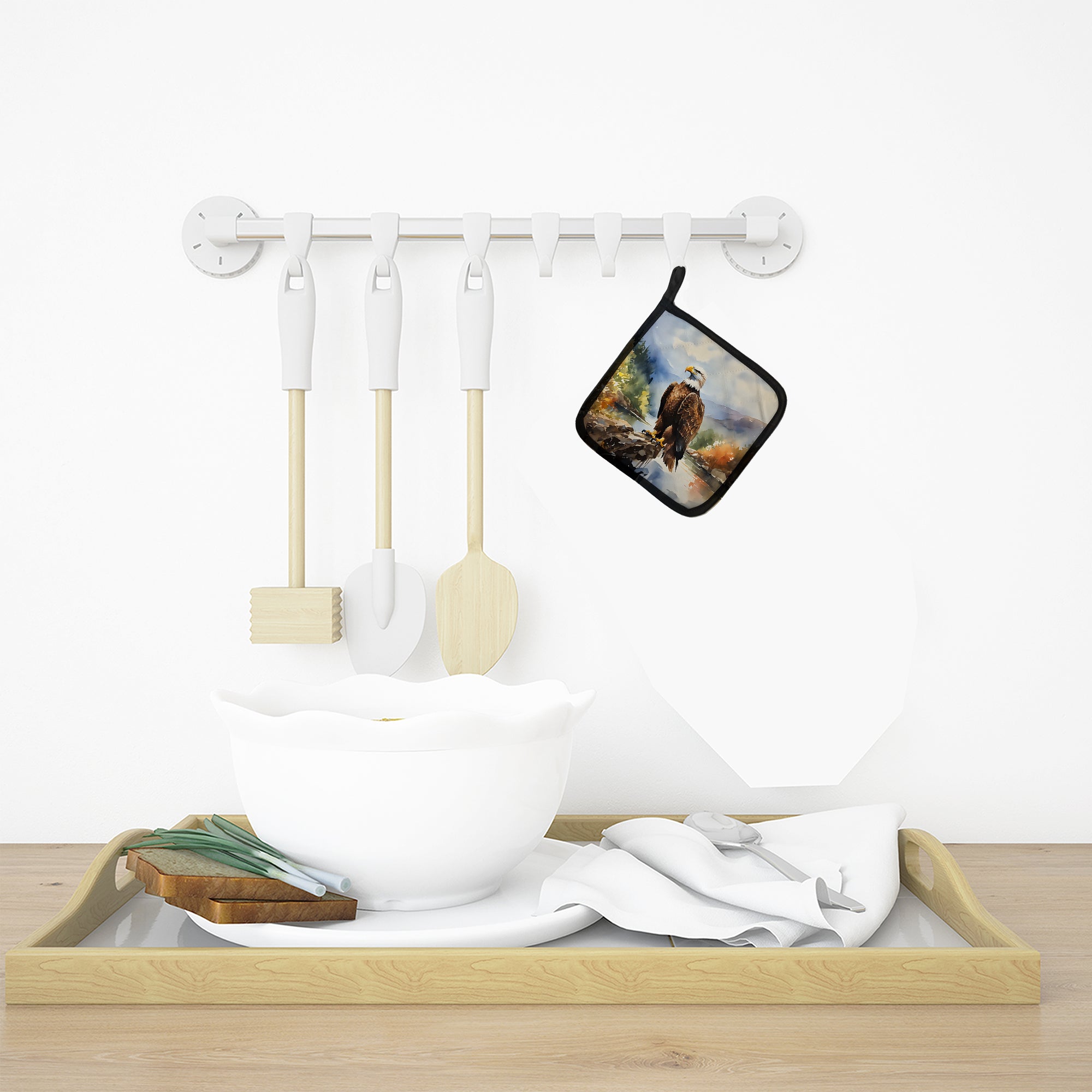 Eagle Pot Holders - Set of 2 Decorative Kitchen Helpers | Made in the USA