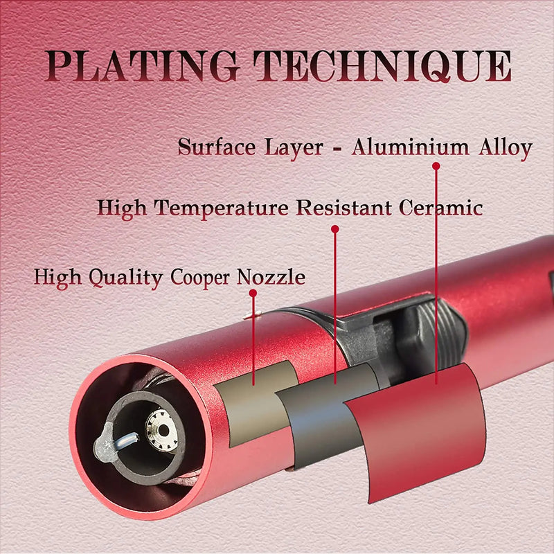 Metal Windproof Butane Jet Lighter – Outdoor & Kitchen Use