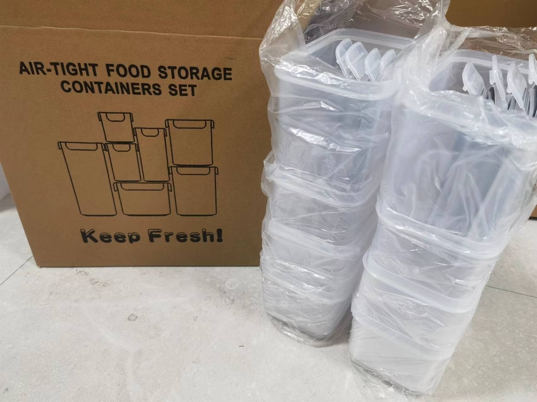 7-Pack Food Storage Containers – Airtight Cereal Keepers