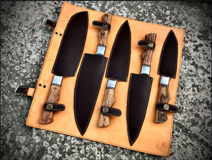 Damascus Steel Knife Set – Handcrafted Excellence