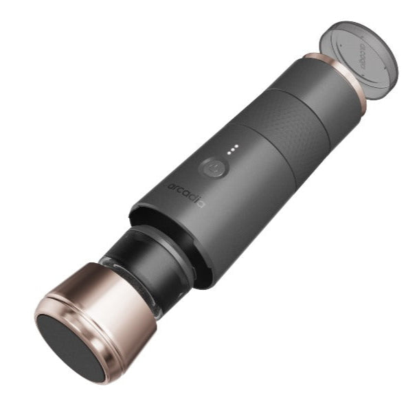 Arcadia Go Rechargeable Portable Turkish Coffee Maker, Black