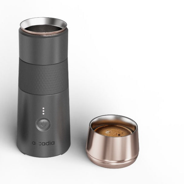 Arcadia Go Rechargeable Portable Turkish Coffee Maker, Black