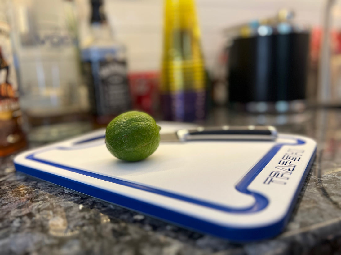 TRAPSKI Premium 1/2 Inch Thick HDPE Cutting Boards | Food-Grade Kitchen Prep Surface | Juice Grooves | Made in the USA