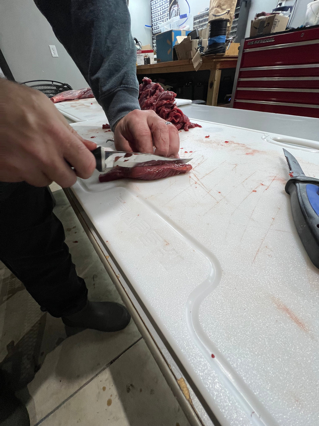 Big Game Cutting Boards HDPE Cutting Boards | 48 x 18 or 24 Inch | Juice Grooves