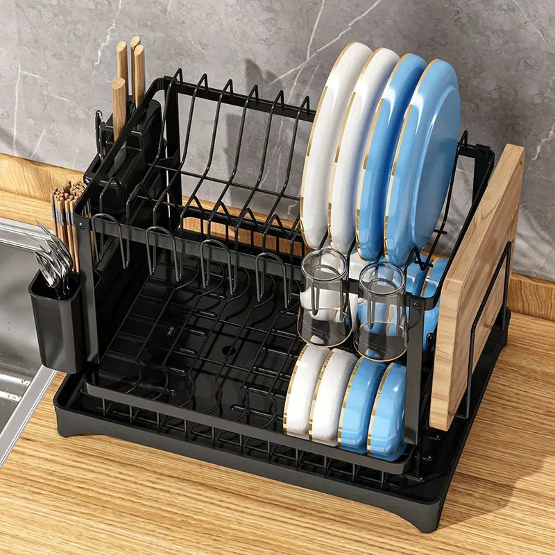 DecorBites™ Kitchen Dish Drainer Rack & Tableware Organizer