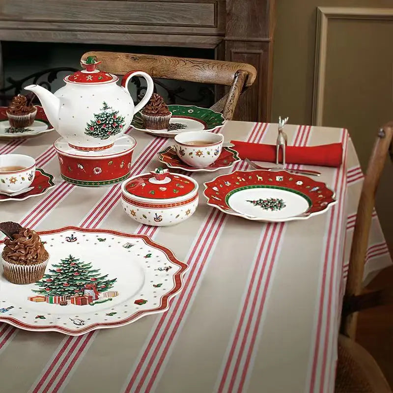 DecorBites™ Christmas Porcelain Tableware Set