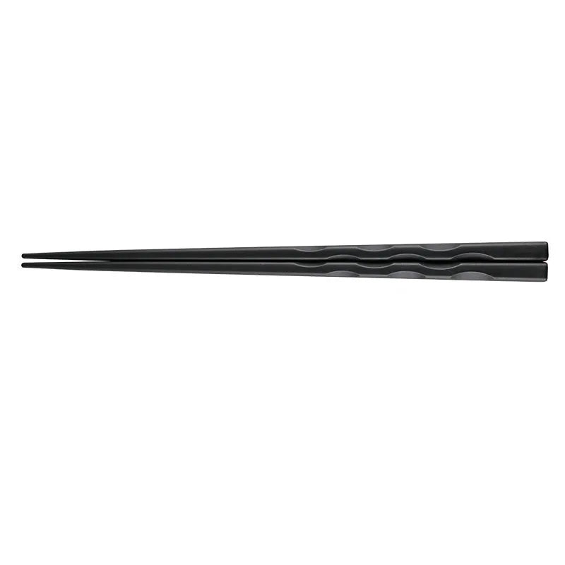 DecorBites™ Japanese Style Black Alloy Chopsticks - 10 Pairs | Anti-Slip, Moisture-Proof, High Temperature Tableware