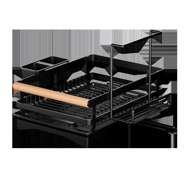 DecorBites™ Kitchen Sink Organizer Dish Drying Rack for Tableware Storage & Sponge Holder