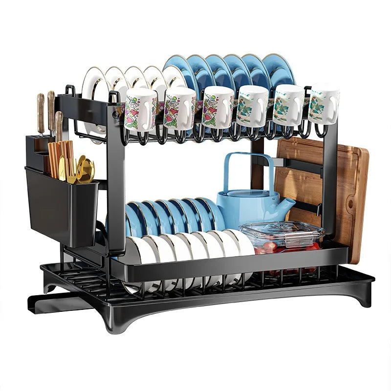 DecorBites™ Kitchen Dish Drainer Rack & Tableware Organizer