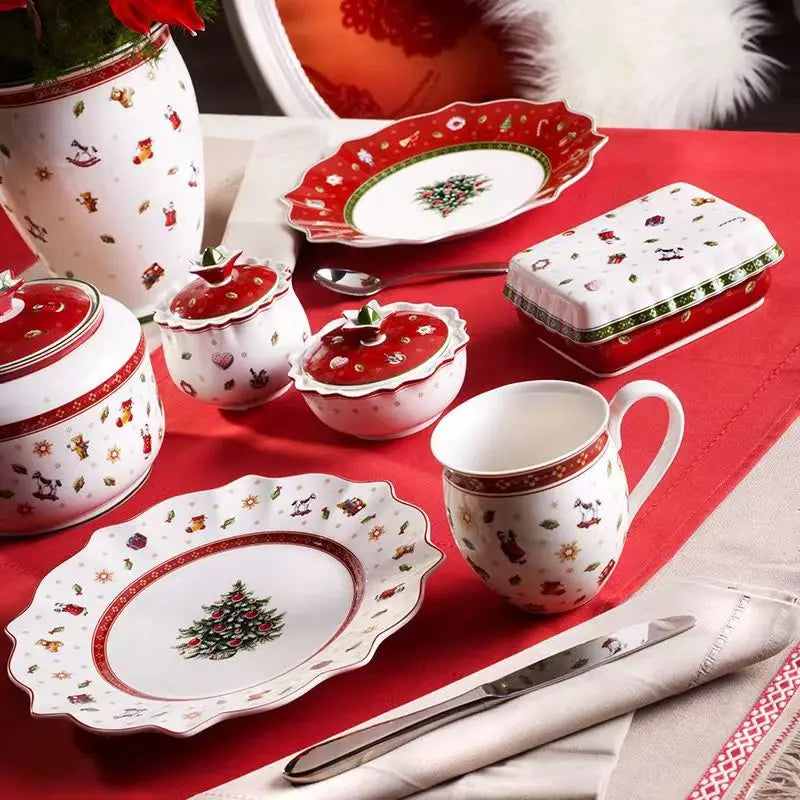 DecorBites™ Christmas Porcelain Tableware Set