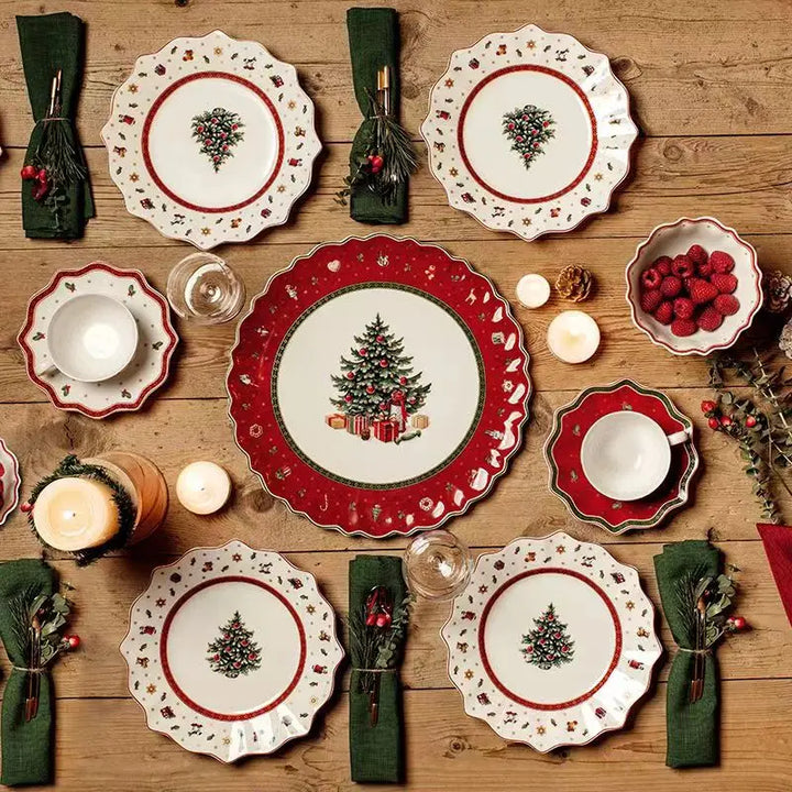 DecorBites™ Christmas Porcelain Tableware Set