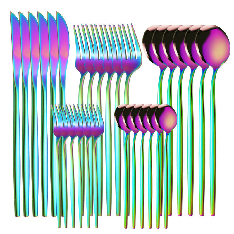 Stainless Steel Tableware Knife Fork And Spoon Western Tableware Gift Set