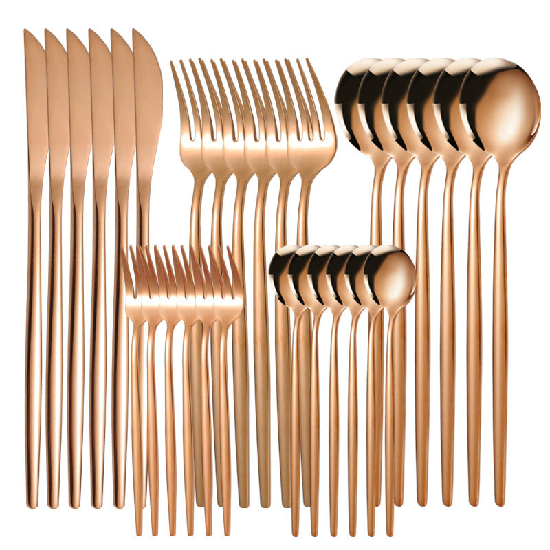 Stainless Steel Tableware Knife Fork And Spoon Western Tableware Gift Set