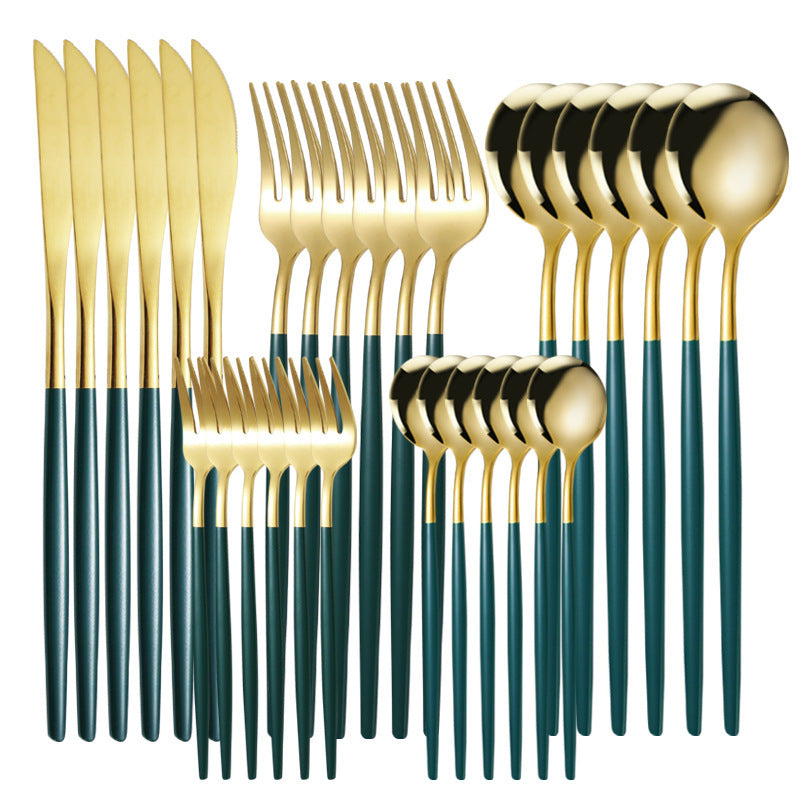 Stainless Steel Tableware Knife Fork And Spoon Western Tableware Gift Set