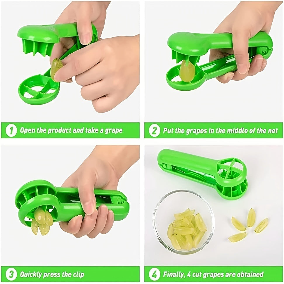 Multifunctional Fruit & Vegetable Cutter – No Blade, Green
