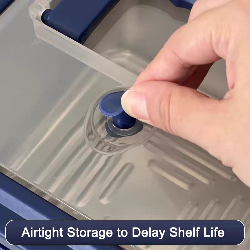 Stainless Steel Food Storage Containers – Blue Lids, Airtight