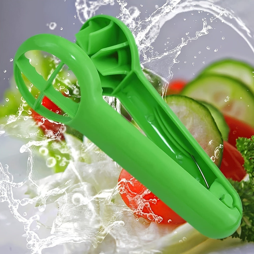 Multifunctional Fruit & Vegetable Cutter – No Blade, Green