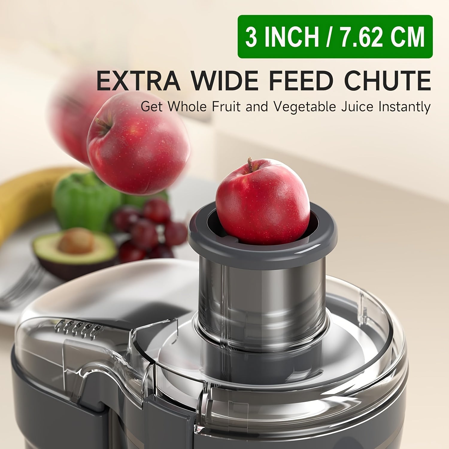 500W Juicer Machine – Wide Mouth Stainless Steel