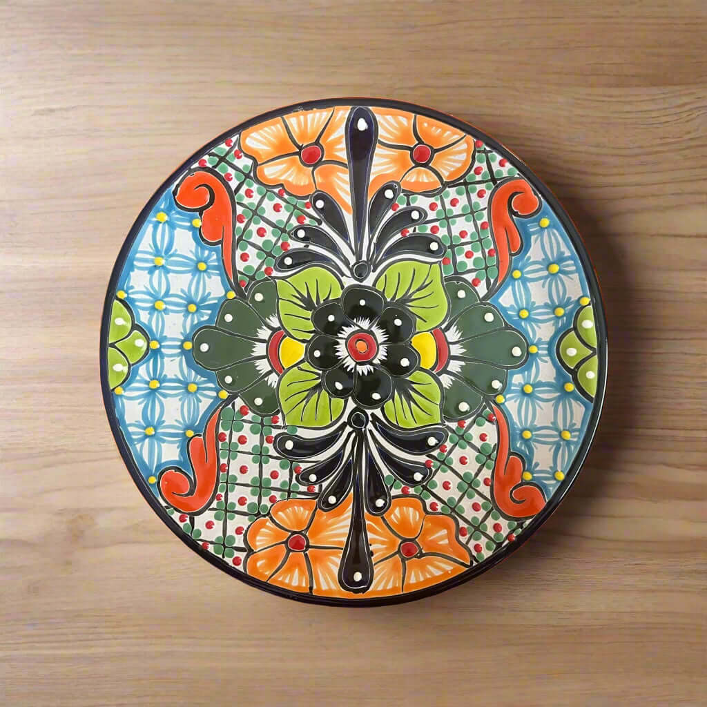 Talavera Dinnerware Set | 26-Piece Floral Tableware for 8