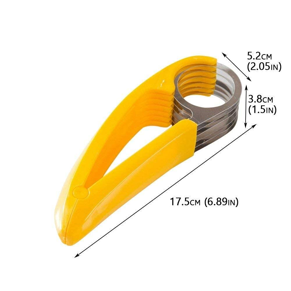 Guyuyii Banana Slicer Quick Safe Cutter Even Slices Kitchen Gadget